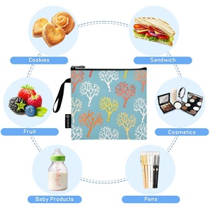 Bolsas de Almacenamiento de Alimentos Impermeables con Cierre, Reutilizables para Sándwiches y Bocadillos, con Logotipo Personalizado, Juego de Bolsas Térmicas para Almuerzo - Product Image 5