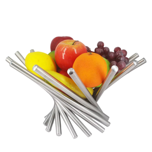 Panier à fruits en acier inoxydable moderne Metaledge, design géométrique européen écologique, pour la cuisine - Product Image 3