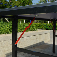 Table de ping-pong pliable 12 mm avec roulettes, personnalisable (logo et couleur), pour divertissement intérieur, directement de l'usine