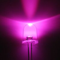 Diodi LED da 10mm Rossi, Verdi, Blu, Gialli, Bianchi, Rotondi, Super Luminosi, con Angolo di 25 Gradi e Lente Trasparente