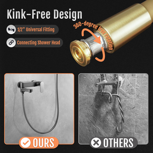 Cold-Resistant PVC Inner Layer Shower <strong>Hose</strong> with Stainless Steel Nuts for Long-Term Use in Villas and Spas - Product Image 3