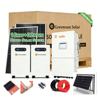 Système solaire complet 16 kW 32 kWh, triphasé 120/240 V pour la sauvegarde domestique, onduleur hybride Solis