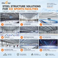 Panneau sandwich en laine de roche acoustique GloStar pour aréna de glace, patinoire, salle de sport, panneau mural insonorisant et ignifuge