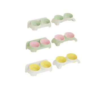 Eco-Friendly Duplo Dog and Cat Bowl Leak-Proof Plastic <span class=keywords><strong>Pet</strong></span> <span class=keywords><strong>Food</strong></span> e Bacia de Água Lavável Dog <span class=keywords><strong>Food</strong></span> <span class=keywords><strong>Dish</strong></span> Substituição - Product Image 5
