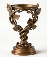 Trofeo de Campeonato de Fútbol de Metal con Diseño Personalizado, Estilo Pirámide Antigua Moderna, con Elementos Conmemorativos Grabados de Feng Shui