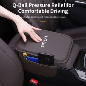 Reposabrazos Universal de Cuero para Automóvil, Almohadilla Universal Elevadora Resistente al Desgaste y Duradera con Cubierta <span class=keywords><strong>Central</strong></span> - Product Image 2