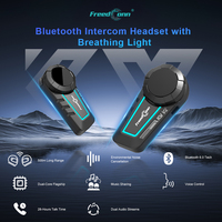 FreedConn KY V2, communication moto haut de gamme à double cœur, portée de 500 m, 28 heures d'autonomie en conversation, technologie Bluetooth 6.0