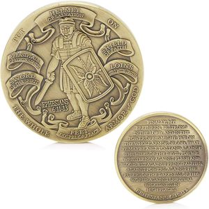 Moneda Circular de Regalo Masónico Moderno Personalizado, Chapada en Oro, con Grabado de Ángel y Ánimael, para la Logia Azul, Edición de Navidad, Metal Master - Product Image 3