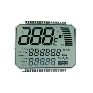 Nhà Máy Trực Tiếp Kỹ Thuật Số VA Phân Khúc LCD Xe Máy Cho Xe Điện Nền Đen Đồng Hồ Tốc Độ Lcd Hiển Thị Cho E Xe Đạp - Product Image 4