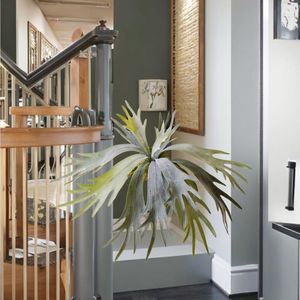 Staghorn fougère avec plante suspendue en bois artificielle succulente verdure <span class=keywords><strong>d</strong></span>écorative intérieure/extérieure maison pour mariages plante tropicale - Product Image 5