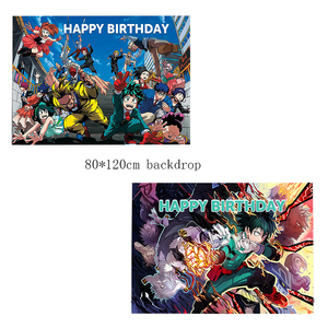 <span class=keywords><strong>My</strong></span> <span class=keywords><strong>Hero</strong></span> <span class=keywords><strong>Academia</strong></span> Birthday Party Decoration Set Banner Latex Balloon Backdrop Cake Topper Party Supplies Baby Shower - Product Image 6