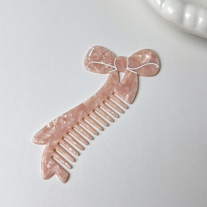 허니 새로운 틈새 디자인 과일 머리 빗 재미 아이스크림 버거 식초 빗 귀여운 색상 차단 여성 머리 빗 - Product Image 4