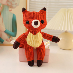 Nuovo Peluche Artigianale all'Uncinetto: Coniglio, <span class=keywords><strong>Volpe</strong></span> e Orso, Decorazione Antistress, Regalo Fatto a Mano, Bambola per il Comfort del Bambino - Product Image 6