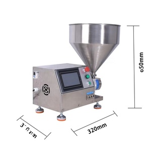 Machine de remplissage à pompe rotative pour sauces à haute viscosité (confiture, curry, beurre de cacahuète, tahini), <span class=keywords><strong>foie</strong></span> <span class=keywords><strong>gras</strong></span>, lait concentré, fromage et garnitures à base de viande - Product Image 4