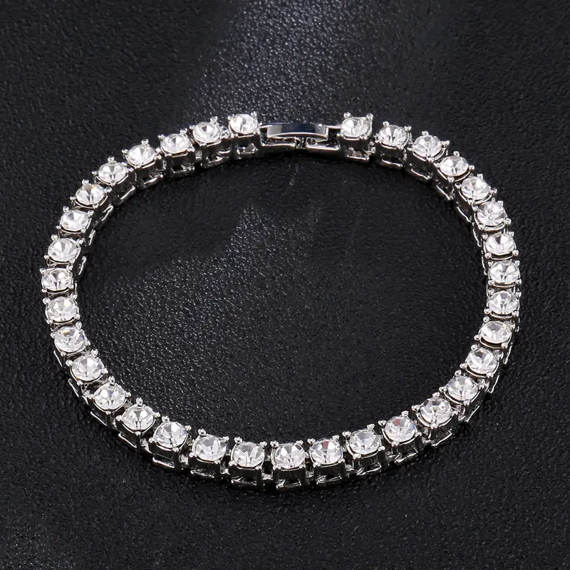 Professional Factory Wholesale D VVS1 Classic White Moissanite 925 Silver Tennis Moissanite Bracelet For Women