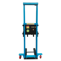 Chariot élévateur à palettes de haute qualité, neuf, Yuande, 1 tonne, alimenté par batterie lithium-ion, pour restaurants et imprimeries.