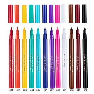 อายไลเนอร์แฮนไดยัน 12 สี อายไลเนอร์กันน้ำแบบปากกา สีรุ้ง แต่งหน้าวันหยุด อายไลเนอร์กันน้ำ - Product Image 3