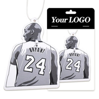 Sublimation de dessin animé, en papier blanc suspendu, désodorisant d'air de maison, de voiture, logo personnalisé, vente en gros