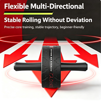 Rouleau d'exercice abdominal en acier inoxydable durable pour débutants – Appareil de fitness pour la taille et les abdominaux à domicile