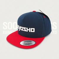 Topi Snapback Soochic Premium 100% Katun 5 Panel Motif Huruf Dua Warna Gesper Plastik Pinggiran Datar Hip Hop Kasual Unisex