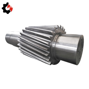 เพลาเกียร์ที่ผลิตจากโรงงานและผ่านกระบวนการอบชุบแข็ง พร้อมพื้นผิวเกียร์ที่มีความแข็งปานกลางหรือผ่านกระบวนการคาร์บูไรซ์ - Product Image 1