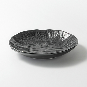 Chaozhou Restaurant Fournisseurs Vaisselle Simple Vaisselle 10''Mat Noir Rond Porcelaine Fruits <span class=keywords><strong>Dessert</strong></span> Assiettes Alimentaires En Céramique Plats - Product Image 4