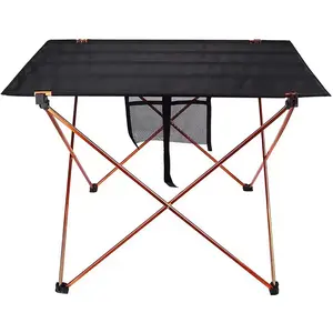 NPOT Outdoor Folding Light Weight Aluminium Alloy Camping Table Oxford Fabric Camping Folding Table