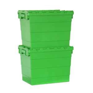 תיבת אחסון לוגיסטית גבוהה מכולות פלסטיק עם חוזק גבוה עם מכסה חזק חומר pp מחסנית טיול קן - Product Image 2