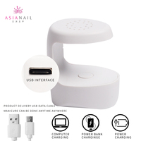 Asinail Mini lampe à ongles portable pratique kit de jeu d'ongles avec lampe uv kit de jeu d'ongles avec lampe uv