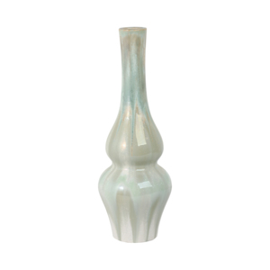 Vaso Scultoreo Alto in Ceramica per Arredamento Soggiorno, Vaso Decorativo per Fiori da Esposizione su Mensola Camera da Letto, Accento per la Casa - Product Image 1