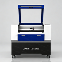 Machine laser CO2 multifonctionnelle CNC 130W avec axe Z motorisé rotatif, verrouillage de sécurité, refroidissement par eau, pour découpe bois et caoutchouc, prise en charge IA