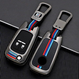Étui pliable pour <span class=keywords><strong>clé</strong></span> de voiture en alliage de zinc résistant aux rayures, <span class=keywords><strong>porte</strong></span>-clés de voiture, compatible avec Buick <span class=keywords><strong>Opel</strong></span> Chevrolet - Product Image 1
