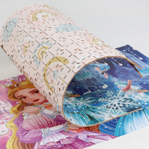 <span class=keywords><strong>Puzzle</strong></span> Educativo Transfrontaliero per Bambini, <span class=keywords><strong>200</strong></span> <span class=keywords><strong>Pezzi</strong></span> in Scatola di Legno, Gioco di Costruzioni per l'Apprendimento Precoce, Giocattolo per Bambini dell'Asilo - Product Image 4