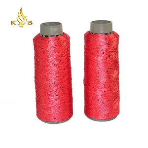Kingeagle benang payet poliester 100% mewah untuk rajutan - Product Image 4