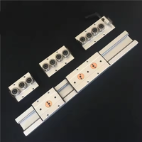 Guía Lineal de Rodillos de Doble Eje SGR15, Rodamiento de Alta Precisión de Aluminio, Ancho 47mm, Bloques SGR20N-3/4/5, Automatización CNC ZCF/Hiwin