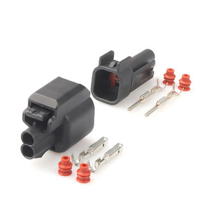 Conector de inyector de combustible resistente al agua, enchufe Dj7023c 1,5 21 para vehículos Ford Chevrolet, Material Pbt negro de 2 posiciones - Product Image 1