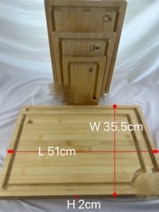 Planches à découper en bambou pour la cuisine Planche à découper en bois pour hacher la viande, les légumes, les fruits, le <span class=keywords><strong>fromage</strong></span>, le couteau Plateau de service convivial - Product Image 6