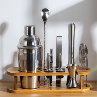 Kit de cocktail Martini, outils de bar en acier inoxydable, ensemble de shakers à cocktails, ensemble de mélangeurs à cocktails