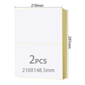 210mmx297mm A4 Waterproof Adhesive <strong>Label</strong> Paper <strong>Address</strong> Shipping <strong>Label</strong> <strong>Sticker</strong> for Supermarket Printers - Product Image 2
