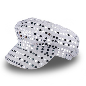 Octagonal Hat Sequined Performance Wear Stage Costume Unisex Adult Size One Size - Product Image 1