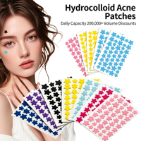 Patchs autocollants anti-acné 40 étoiles les plus vendus pour couvrir les boutons et les marques d'acné sur le visage, portables pour le voyage