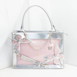 Y2K Labyrinth farfalla Spider Web lettera borse a catena fai da te trasparente borsa a tracolla Lolita gotica moda Vintage - Product Image 4
