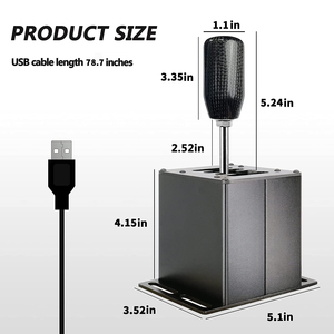 Levier <span class=keywords><strong>de</strong></span> vitesses USB pour PC, compatible Logitech G27 G29 G25 G920 et <span class=keywords><strong>Thrustmaster</strong></span> T300RS/GT, pour jeux <span class=keywords><strong>de</strong></span> simulation <span class=keywords><strong>de</strong></span> course ETS2 Simracing - Product Image 5
