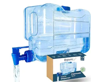 BPAフリーブルーカラープッシュスタイルプラスチックウォータースピゴット水栓バルブタッププラスチックスパウトウォーターディスペンサー用の交換