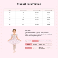 Robe de danse tutu de ballet élégante et professionnelle pour filles, brodée d'ailes de papillon à paillettes, coupe ajustée, pour les tout-petits et les adolescentes