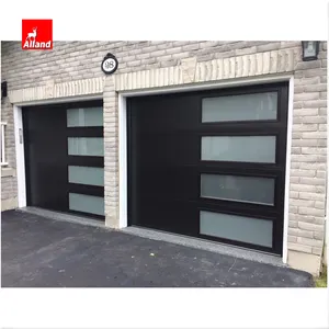 Hot Selling Product Custom Color Black Appearance 16 X 8 Garage Door For Apartment