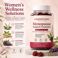 LIFEWORTH Fabricant de Gummies Bien-être Féminin pour la Ménopause sous Marque Blanche, Formule Personnalisée Supplément de Cohosh Noir et de Chasteberry en Vrac