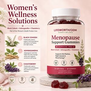LIFEWORTH Fabricante de Gomitas para el Bienestar Femenino y la Menopausia de Marca Privada, Fórmula Personalizada con Suplemento de Cohosh Negro y Chasteberry a Granel - Product Image 2