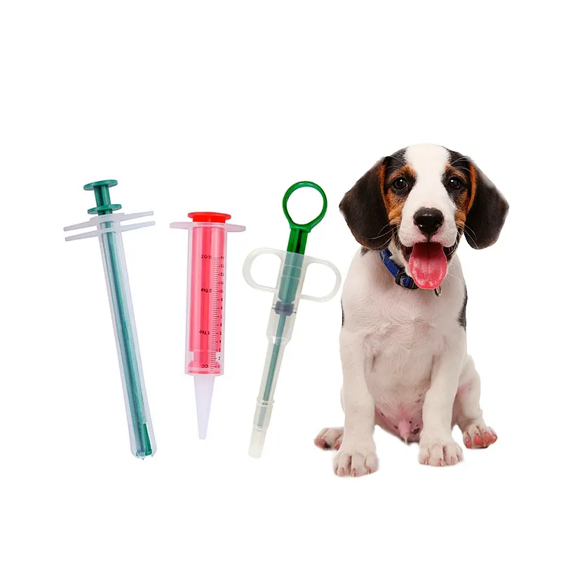 GooDoctor Pet Health Small Animals Plastic Pill Shooter Syringe Water Medicine Type Pet Tablet Introducers