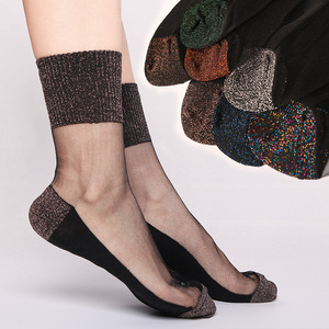 Factory Price Women'S Ice-Feeling <strong>Breathable</strong> <strong>Socks</strong> Ultra-Thin Lace Mesh Lightweight <strong>Breathable</strong> Transparent Mid-Calf <strong>Socks</strong> - Product Image 1